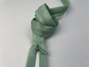 Usynlig /skjult lynlås fra YKK - 60 cm, sage green